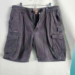 WearGuard Charcoal Cargo Hiking Style Shorts for Men Size 38 Multiple Pockets